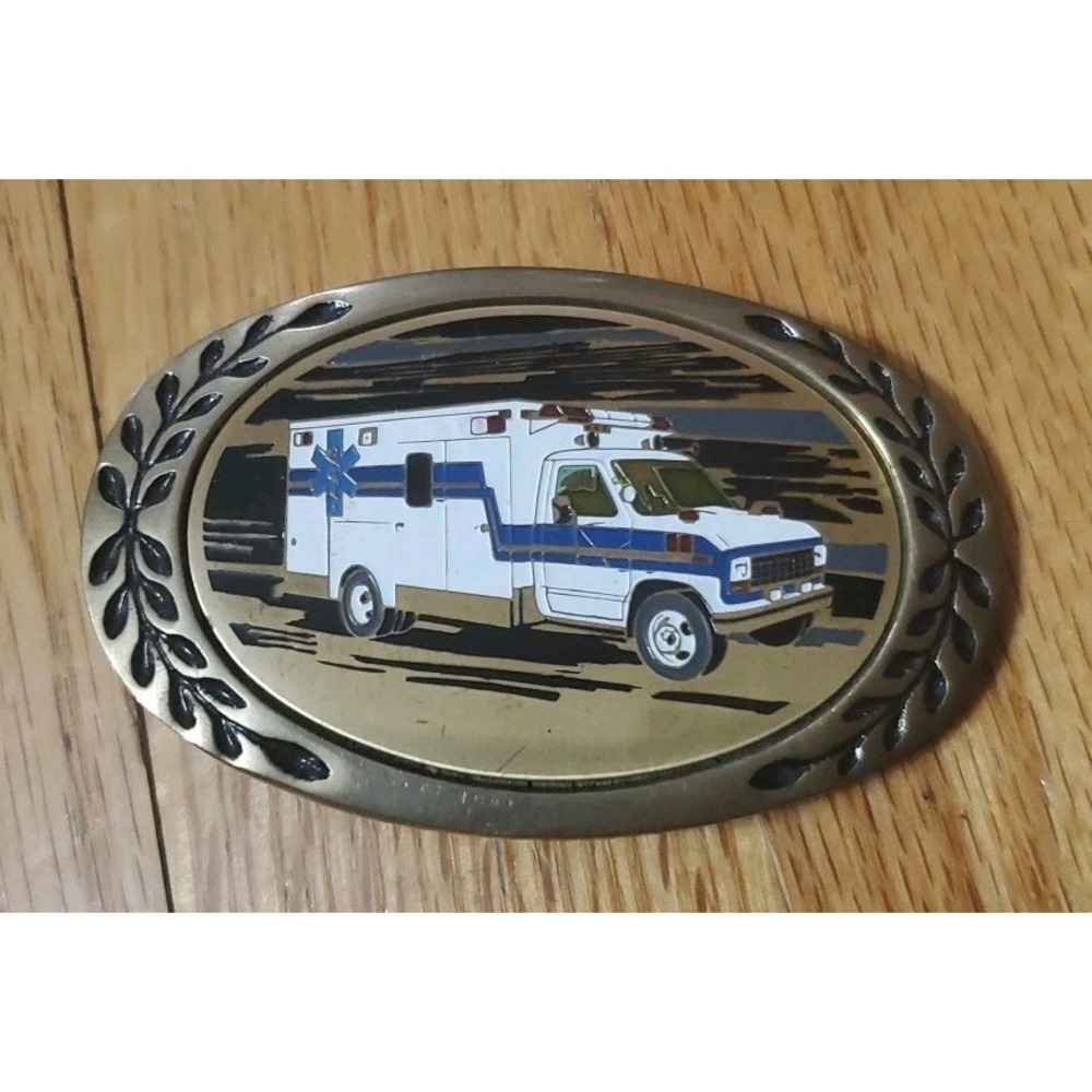 Heritage Buckles Solid Brass‎ Ambulance Belt Buckle